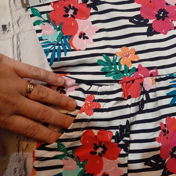 Rumi and Ryder Striped Floral Girls Dress NWT - Picture 5 of 10